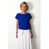 FOCUS - cotton women's T-SHIRT - cobalt color