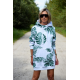 TURBO - langer Hoodie -monstera