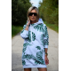 TURBO - langer Hoodie -monstera