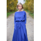 ADELA - Midi Ausgestelltes Kleid gestrickt - denim