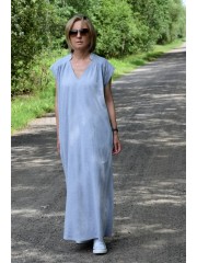 THERESA - long dress with ruffles