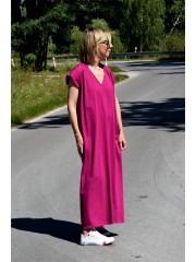 THERESA - long dress with ruffles