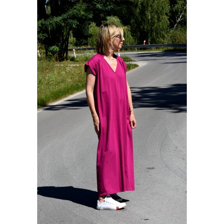 THERESA - long dress with ruffles