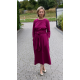 ERICA - Kleid mit breitem Gürtel und Taschen - fuchsia