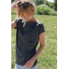 FOCUS - knitted women's t-shirt with pocket