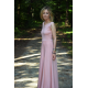 SWING - lange 100% BaumwolleKleid / maxi - Farbe Amaranth / Fuchsia