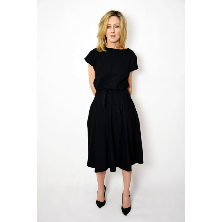 LUCY - Midi Flared cotton dress